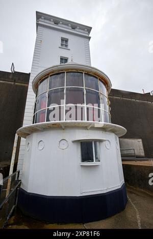 Auf dem Kopf steht der Leuchtturm rathlin West rathlin Island, County antrim, Nordirland, großbritannien Stockfoto