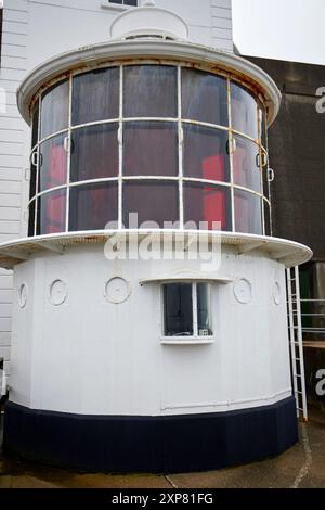 Auf dem Kopf steht der Leuchtturm rathlin West rathlin Island, County antrim, Nordirland, großbritannien Stockfoto