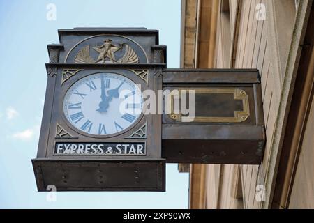 Kaiserin und Sternuhr in Wolverhampton Stockfoto