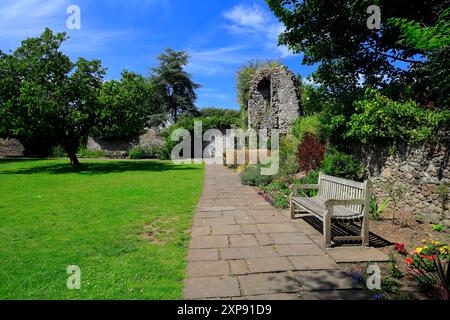 Der Bischofspalast, Llandaff. Vom Juli 2024. Stockfoto