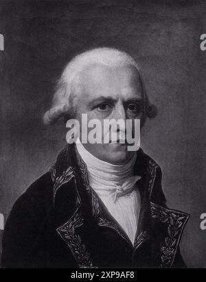 Porträt von Jean Baptiste Pierre Antoine de Monet Lamarck von Schutzenberger nach Charles Thévenin von 1801 Stockfoto