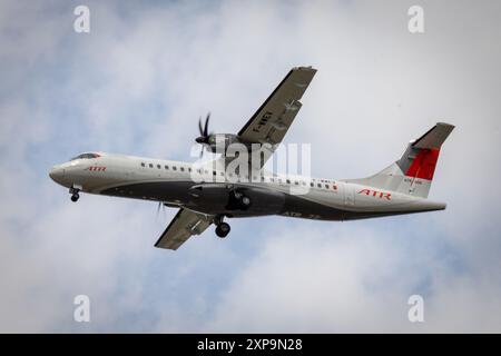 ATR 72-600 auf der Farnborough International Airshow 2024 Stockfoto