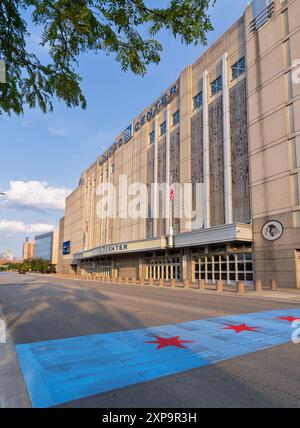 Das Uniter Center in Chicago, Illinois. Austragungsort der Democratic Nation Convention. Stockfoto