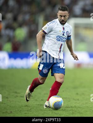 Rio De Janeiro, Brasilien. August 2024. RJ - RIO DE JANEIRO - 08/04/2024 - BRASILIANISCHER A 2024, FLUMINENSE x BAHIA - Everton Ribeiro Spieler aus Bahia während eines Spiels gegen Fluminense im Maracana Stadion für die brasilianische A 2024 Meisterschaft. Foto: Jorge Rodrigues/AGIF (Foto: Jorge Rodrigues/AGIF/SIPA USA) Credit: SIPA USA/Alamy Live News Stockfoto