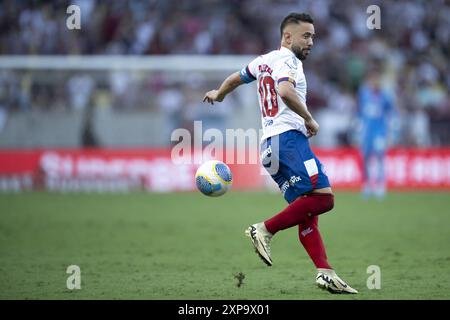 Rio De Janeiro, Brasilien. August 2024. RJ - RIO DE JANEIRO - 08/04/2024 - BRASILIANISCHER A 2024, FLUMINENSE x BAHIA - Everton Ribeiro Spieler aus Bahia während eines Spiels gegen Fluminense im Maracana Stadion für die brasilianische A 2024 Meisterschaft. Foto: Jorge Rodrigues/AGIF (Foto: Jorge Rodrigues/AGIF/SIPA USA) Credit: SIPA USA/Alamy Live News Stockfoto