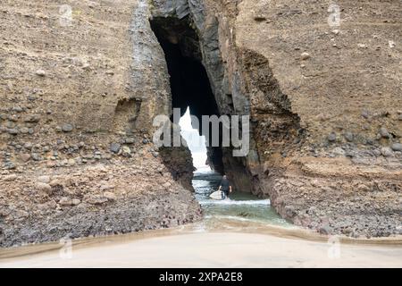 Der Keyhole Natural Tunnel - Neuseeland Stockfoto