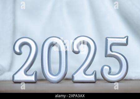 Geburtstagskarte für das neue Jahr 2025 Stockfoto