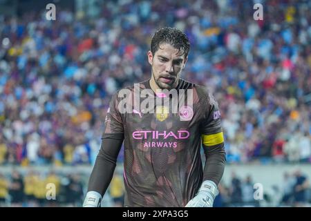 Orlando, Florida, USA, 30. Juli 2024, Manchester City FC Torhüter Stefan Ortega #18 während der FC-Serie 2024 im Camping World Stadium. (Foto: Marty Jean-Louis/Alamy Live News Stockfoto