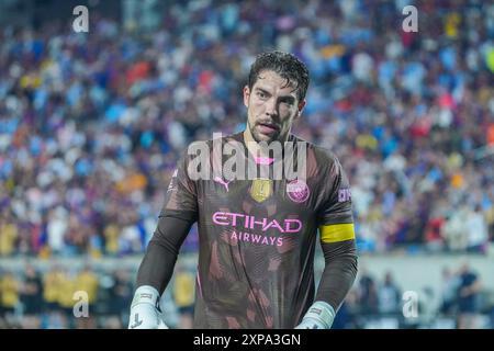 Orlando, Florida, USA, 30. Juli 2024, Manchester City FC Torhüter Stefan Ortega #18 während der FC-Serie 2024 im Camping World Stadium. (Foto: Marty Jean-Louis/Alamy Live News Stockfoto