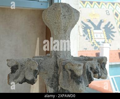 Wien, Stephansdom, Fialturm und Dach // Wien, Stephansdom Stockfoto