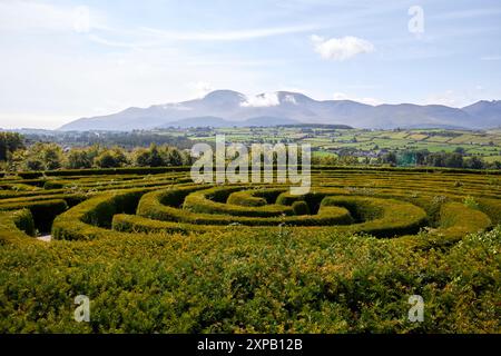 Peace Labyrinth Castlewellan County im Norden irlands großbritannien Stockfoto