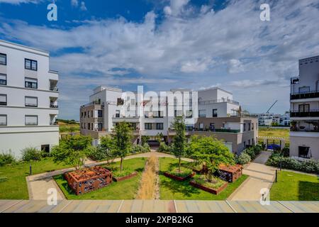 Marne-la-Vallée, Chessy, Nouveau Art déco // Marne-la-Vallée, Chessy, moderne Art déco-Architektur Stockfoto