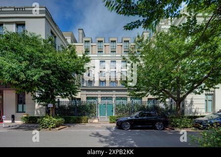 Marne-la-Vallée, Chessy, Nouveau Art déco // Marne-la-Vallée, Chessy, moderne Art déco-Architektur Stockfoto