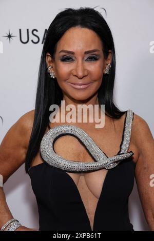 Los Angeles, ca. 4. August 2024. NJ Falk beim 73. Jährlichen Miss USA Pageanton am 4. August 2024 im Peacock Theater in Los Angeles, Kalifornien. Quelle: Faye Sadou/Media Punch/Alamy Live News Stockfoto