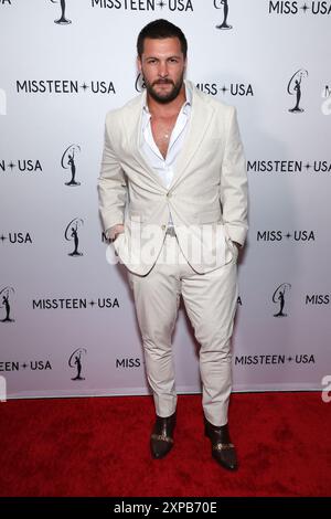 Los Angeles, ca. 4. August 2024. Brock Davies beim 73. Jährlichen Miss USA Pageanton am 4. August 2024 im Peacock Theater in Los Angeles, Kalifornien. Quelle: Faye Sadou/Media Punch/Alamy Live News Stockfoto