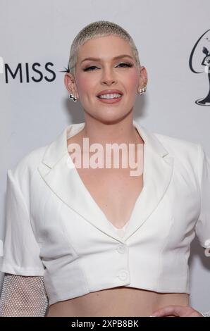 Los Angeles, ca. 4. August 2024. Danielle Carbonari beim 73. Jährlichen Miss USA Pageanton am 4. August 2024 im Peacock Theater in Los Angeles, Kalifornien. Quelle: Faye Sadou/Media Punch/Alamy Live News Stockfoto