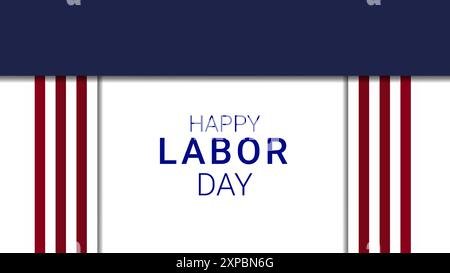 Happy Labor Day in United States of America Hintergrund Stock Vektor