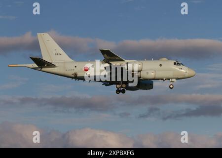 Kanagawa, Japan. Oktober 2022. Ein Kawasaki P1 Maritime Patrouillenflugzeug mit der japanischen Maritime Self Defence Force (JMSDF) Air Squadron 3, das in der Nähe der NAF Atsugi flog. (Credit Image: © Damon Coulter/SOPA Images via ZUMA Press Wire) NUR REDAKTIONELLE VERWENDUNG! Nicht für kommerzielle ZWECKE! Stockfoto