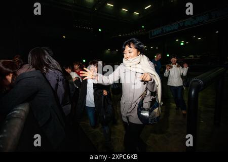 Asiatische Popfans bei Mika-Konzerten. Stockfoto
