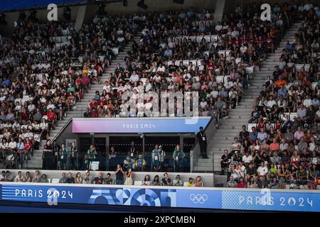 Saint Denis, Frankreich. August 2024. Illustration während des Tauchens, Halbfinale der 10-m-Plattform für Frauen, Olympische Spiele Paris 2024 am 5. August 2024 im Aquatics Centre in Saint-Denis, Frankreich - Foto Matthieu Mirville/DPPI Media/Panorama Credit: DPPI Media/Alamy Live News Stockfoto