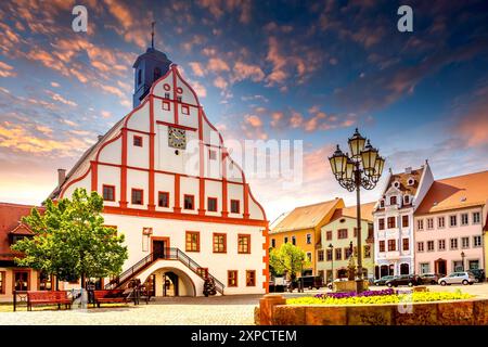 Die Altstadt von Grimma, Deutschland Stockfoto