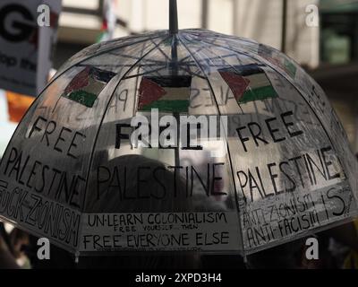 Nationale Demonstration der palästinensischen Solidarität, London, Vereinigtes Königreich, 03/08/24 Stockfoto