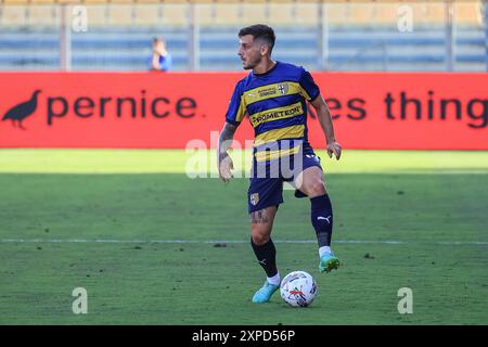 Emanuele Valeri (Parma Calcio) während Parma Calcio vs Atalanta BC, Freundschaftsfußballspiel in Parma, Italien, 4. August 2024 Credit: Independent Photo Agency Srl/Alamy Live News Stockfoto