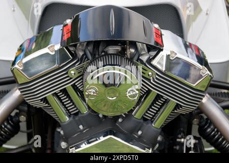 Morgan 3 Räder. Hebden Bridge Vintage Weekend 2024. Stockfoto