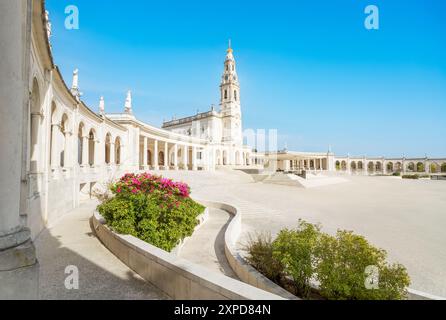 Fatima-Heiligtum in Portugal, der marienplatz unserer Lieben Frau von Fátima. Stockfoto