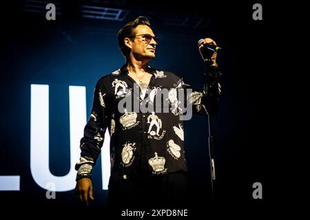 Mailand, Italien. April 2024. Lee Ryan von Blue tritt am 15. April 2024 im Fabrique Milan in Mailand auf. (Foto: Roberto Finizio/NurPhoto) Credit: NurPhoto SRL/Alamy Live News Stockfoto