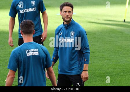 Salzburg, Österreich. August 2024. SALZBURG, 05-08-2024, Fußball UEFA Champions League, Qualifikation, Red Bull Salzburg gegen den FC Twente. Pers-Konferenz und -Schulung. Ricky van Wolfswinkel Credit: Pro Shots/Alamy Live News Stockfoto