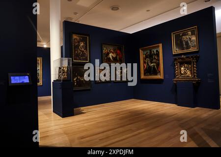 Malzimmer im El Museo Soumaya de arte e historia, einem privaten Museum und gemeinnützigen Kulturinstitut auf der Plaza Carso in Mexiko-Stadt. (Foto: Luis Gutierrez/ Norte Photo) Sala de Pintura en El Museo Soumaya de arte e historia, museo privado y una institución Cultural sin Fines de lucro en la Plaza Carso en la Ciudad de Mexico. (Foto: Luis Gutierrez/Norte Photo) Stockfoto