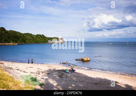 Der kleine Strand bei Abadour in Fife, Schottland Stockfoto