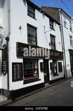 Das Union Inn, Fore St, St Ives. Mitte des 19. Jahrhunderts traditioneller britischer Pub. Stockfoto