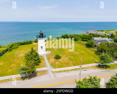 Luftbild East Chop Lighthouse Marthas Vineyard Stockfoto