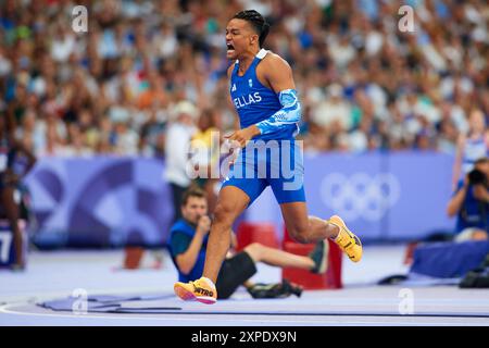 Paris, Frankreich. August 2024. Emmanouil Karalis während der Olympischen Spiele 2024 in Paris am 5. August 2024 in Paris. Quelle: Saolab/Alamy Live News Stockfoto