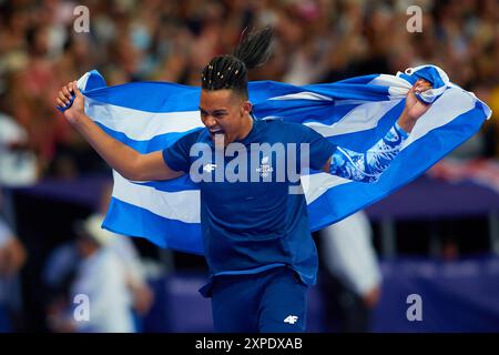 Paris, Frankreich. August 2024. Emmanouil Karalis während der Olympischen Spiele 2024 in Paris am 5. August 2024 in Paris. Quelle: Saolab/Alamy Live News Stockfoto