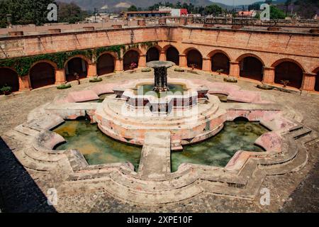 Brunnen des Klosters La Merced (Kloster), Antigua Guatemala Stockfoto