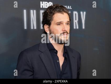 New York, USA. August 2024. Kit Harington nimmt am 5. August 2024 an der HBO Original Industry Season 3 Special Advance Screening bei Metrograph in New York Teil. (Foto: Lev Radin/SIPA USA) Credit: SIPA USA/Alamy Live News Stockfoto