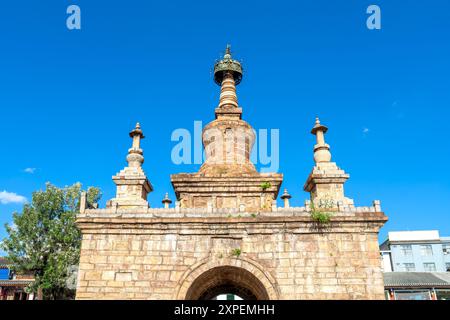 Die Vajra-Pagode des Miaozhan-Tempels mit einer Geschichte von mehr als 500 Jahren, Kunming, China Stockfoto