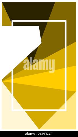 Vertikaler orangefarbener polygonaler Hintergrund mit leerem Platz für Banner, Poster, Tapeten, Werbung, Geschäftspräsentation oder Produktverpackung Stock Vektor