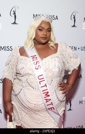 Los Angeles, USA. August 2024. Samyra nimmt am 4. August 2024 an der 73. Jährlichen Miss USA Pageant im Peacock Theater in Los Angeles Teil. Foto: Crash/imageSPACE Credit: Imagespace/Alamy Live News Stockfoto