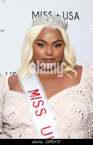 Los Angeles, USA. August 2024. Samyra nimmt am 4. August 2024 an der 73. Jährlichen Miss USA Pageant im Peacock Theater in Los Angeles Teil. Foto: Crash/imageSPACE Credit: Imagespace/Alamy Live News Stockfoto