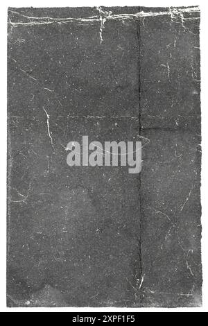 Körnige Grunge-Textur, Schwarzlicht für weißen Papiereffekt, staubig, Rauscheffekte, schmutzige Überlagerungen vermehren sich, leichter Leckfilmeffekt Stockfoto