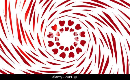 Abstrakter Hintergrund mit roten Spiralen. Perfekt für Hintergrundbilder, Website-Hintergründe, Poster, Banner Stock Vektor