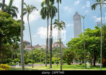 228 Peace Memorial Park und Stadtblick in Taipeh, Taiwan Stockfoto