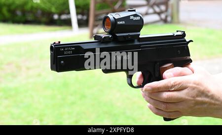 Weihrauch HW 45 mit Sig sauer Red Dot Sight. Stockfoto