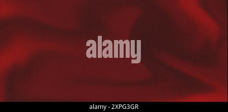 Roter, körniger Hintergrund mit gewellter Struktur, der ein elegantes und modernes Muster bildet Stockfoto