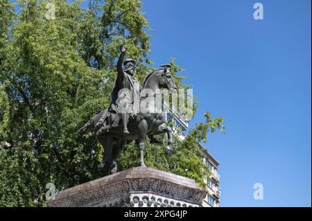 LiÃ ge Belgique Belgie Belgien 29. Juli 2024 Statue Ã questre de Karls des Großen. lüttich, luik Stockfoto