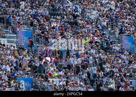 Paris, Frankreich. August 2024. Olympische Spiele, Kajak überquert das Viertelfinale in Vaires Sur Marne. Quelle: ABEL F. ROS Credit: ABEL F. ROS/Alamy Live News Stockfoto